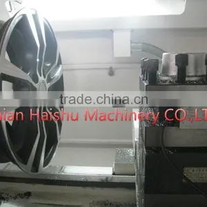 Car Alloy Wheel Surface Diamond Cutting Cnc Lathe With Digitizer Probe Controller CK6166A thumbnail-4