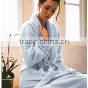 Wholesale Plush Microfiber Bathrobe thumbnail-1