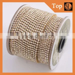 New Manufacturer Gold Rhinestone Cup Chain for Garments thumbnail-1