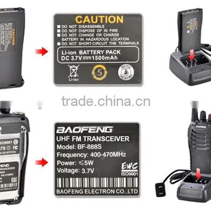 Wholesale Uhf Single Band Radio Genuine Uhf 400-470mhz Mini Two Way Radio Baofeng BF-888S thumbnail-4