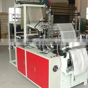 Latest Two Lines Hot Seal and Cool Cut Bottom Sealing Bag Making Machine thumbnail-2