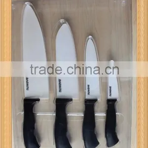 4pcs Ceramic Knife Set 3"+5"+6"+8" Santoku Knife Chef Knife thumbnail-1