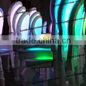 Hot Banquet LED Illuminated Wooden and Acrylic Stackable Chairs thumbnail-2