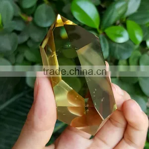 Top Quality!!! Natural Citrine Quartz Crystal Point Double Points Citrine Wand thumbnail-2