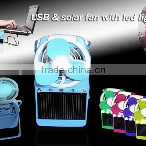 Solar Rechargeable Fan With LED Lighting thumbnail-1