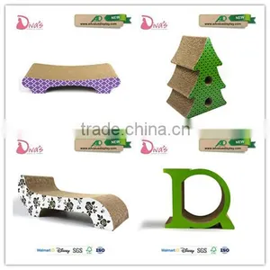 China Suppliers Pet Scratching Post Toys Corrugated Cardboard Cat Scratcher Tree Cat House Quality Choice thumbnail-6