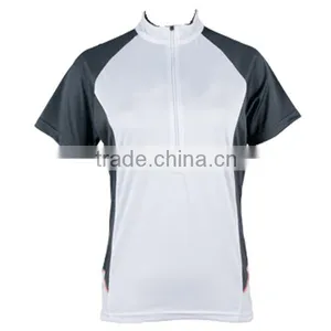 White And Gray Color Cycling Sports Wear Womens Sleeves thumbnail-1