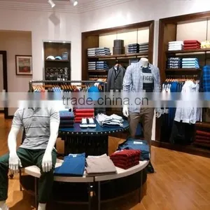 2 Floor Round Cloth Store Display Stands Display Racks for Showroom thumbnail-1