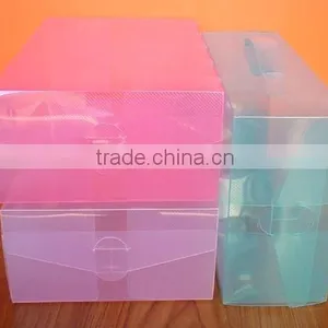 Clear Plastic Color Shoe Box thumbnail-1