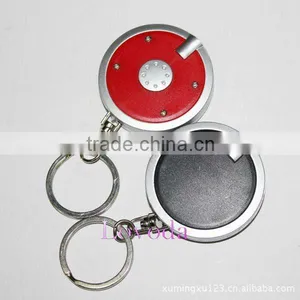 Circle Shaped Led Keychain Torch With Your Logo Printing JLP-019 thumbnail-1