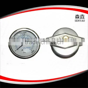 Industrial Pipeline Pressure Gauge With U-Clamp thumbnail-1
