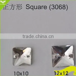 2014 New Colorful Fancy Stone Square Shape Sew on thumbnail-1