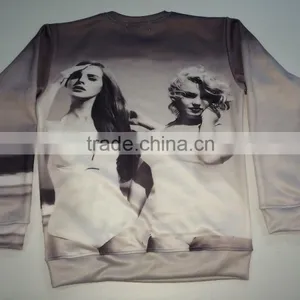 New Style Black Custom Printed Sweatshirt/Hoodies Sweatshirts /Crewneck Sweatshirt thumbnail-1