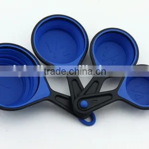 4Pcs Collapsible Silicone Measuring Cups Set thumbnail-1