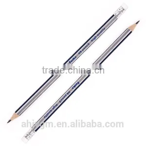 7'' With Eraser Sharpened Triangle HB Pencil/wooden HB Pencil. thumbnail-1