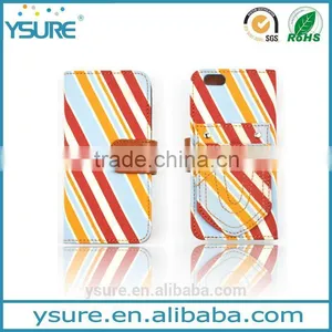 Colorful Unique Design Wallet Fabric Leather Phone Case For Asus Zenfone 2 With PVC ID and Credit Card Slots thumbnail-1