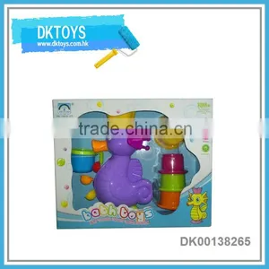 Hot Sale New Popular Fun Baby Bath Sea Horse Set Item Kid Toys thumbnail-1