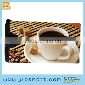 JIESMART Key Case Sublimation Printing Coffee Culture Microfiber Bag thumbnail-1