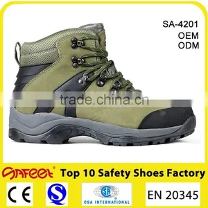 Chinese Factory Rubber Cemented Army Green Safety Shoes Price (SA-4201) thumbnail-1