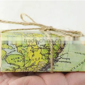 Unique Wedding Favour Boxes Map Wedding Favor Box Kraft Favour Boxes thumbnail-2