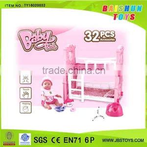 Fashion Baby Toys Baby Doll With Baby Bed Toys Ty16020032 thumbnail-1