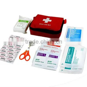 Red Triangular Fabric Bag Emergency Roadside Tool Kit thumbnail-4