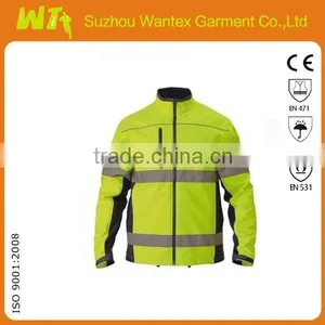 Hi Vis Soft Sheel Jacket With 3M Reflective Tape thumbnail-1