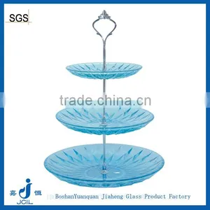 Decoration Use Colored Glass Plate 3 Layers for Candy thumbnail-1