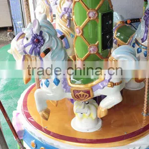 Newest Carousel Games for Kids Ride on Horse Amusement Park Rides Coin Pusher Arcade Game Machine for Sale thumbnail-2