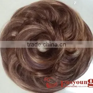 Wholesale Synthetic Hair Scrunchies, Hair Bun Scrunchy Hairpieces thumbnail-1