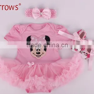 Baby Romper Short Sleeve Cotton Similar Baby Girl Clothes Baby Wear Jumpsuits Clothing Set Body Suits thumbnail-4
