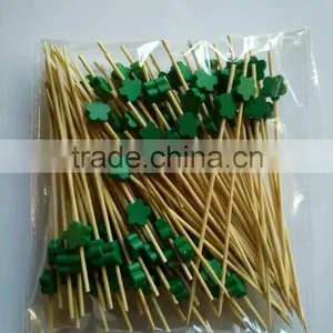 High Quality Craft Fruit Pick Bamboo Stick Cheap Natural Bamboo Fruit Kabob Sticks thumbnail-4