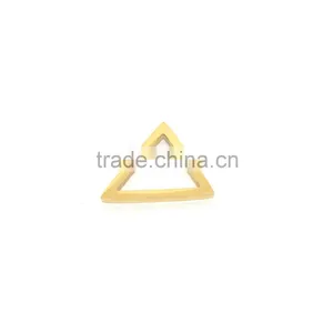 Stainless Steel Gold Color Triangle Shape Items Charm for Bracelets thumbnail-2