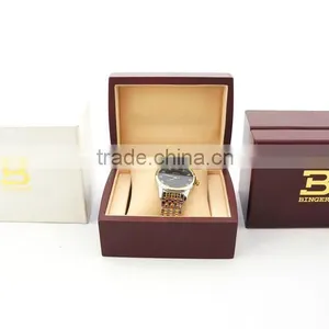 Hot Selling! Luxury Custom Logo Printed Wooden Watch Boxes thumbnail-1
