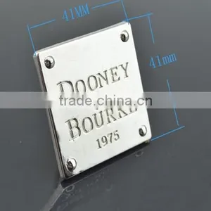 Handbag Logo Metal Plate Custom Brand Logo Q-1525 thumbnail-4