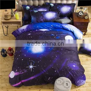 3d Galaxy Bedding Sets Twin/Queen Size Universe Outer Space Themed Bedspread 2pcs/3pcs/4pcs Bed Linen Bed Sheets Duvet Cover Set thumbnail-3