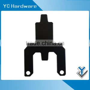 Small Black Powder Coated Metal Bracket for Equipment thumbnail-1