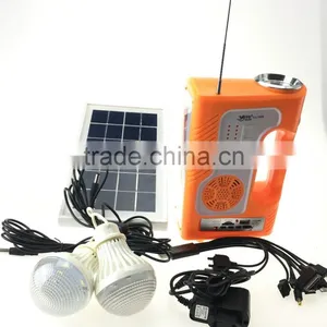 Mini Home Energy System Solar Energy System FM Radio With Torch thumbnail-1