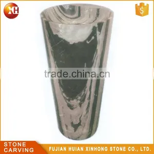 Small Oval Granite Corner Synthetic Stone Bathroom Sink thumbnail-4