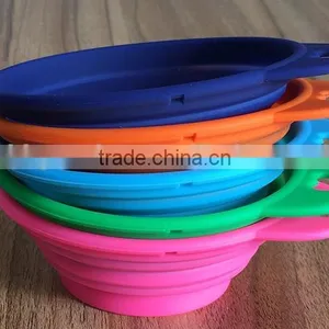 Wholesale Factory Pet's Gift Pure Silicone Dog Bowl With Custom Logo thumbnail-6