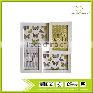 Store More 4 Compartment White MDF Display Photo Frame thumbnail-1
