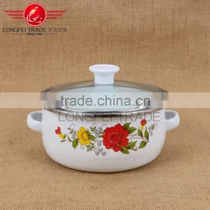 110DG Useful Yiwu Wholesale 3pcs Steel Enamel Casserole thumbnail-3
