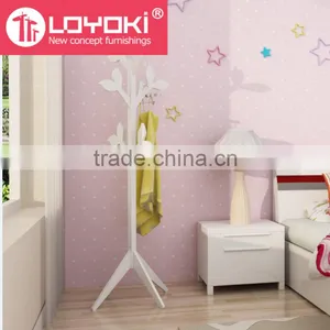 New Design MDF DIY Tree Shaped Coat Rack Stand Colorful Wall Coat Rack Clothes Hanger Rack Wholesale thumbnail-1
