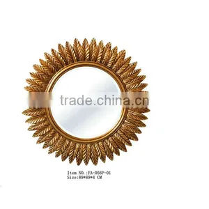 Decorative Round Polyresin Framed Mirror FA-056P-01 thumbnail-1