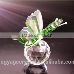 Nice Green Crystal Butterfly With a Crystal Ball as Islamic Religious Gifts thumbnail-2
