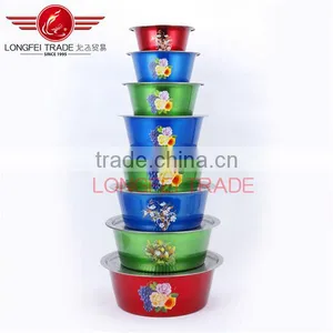 Elegant Design With Decal Stainless Steel Finger Bowls Set Bowl & Dishes / Mixing Bowl / Salad Bowl Set thumbnail-1