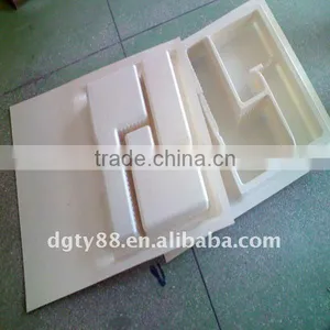 White Color Vacuum Thermoform Thick Plastic Tool Packaging Tray thumbnail-1