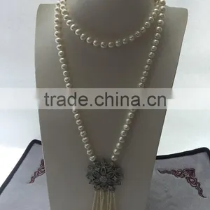 Modern Designs 10-11mm White Freshwater Pearl Necklace thumbnail-1