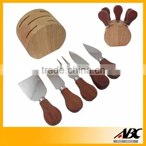 Good Quality Wooden Handle 3pcs Cheese Sets thumbnail-5
