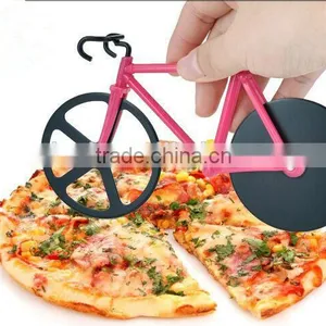 New Creative Bike Pizza Cutter Kitchen Leisure Time Pizza Cutter Stainless Steel Useful Multifunction thumbnail-6